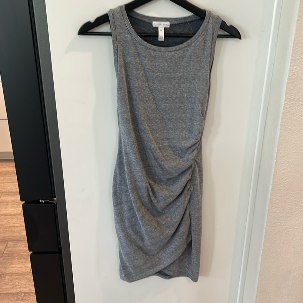 Rouched sleeveless tank dress